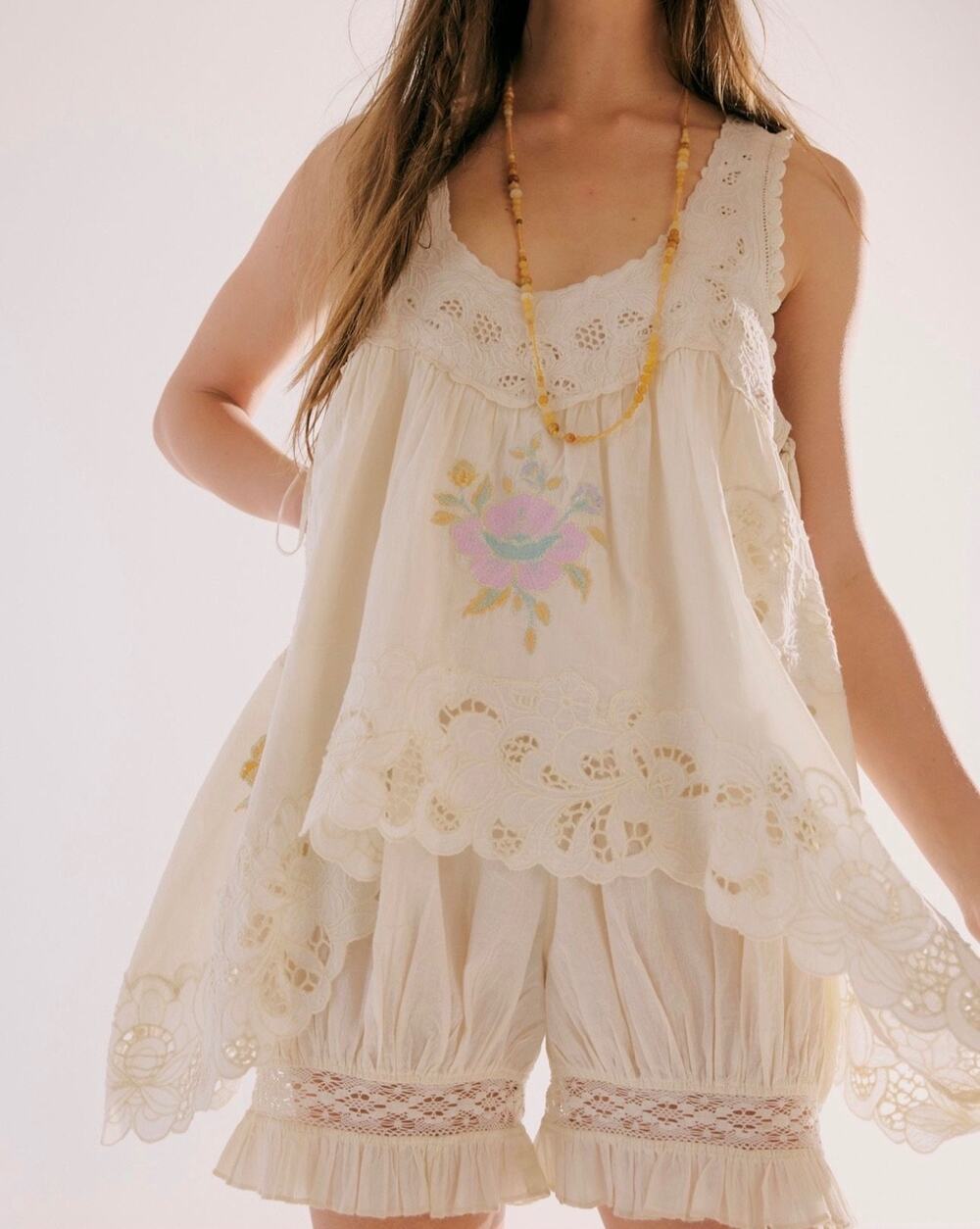 NWT Free People Intimately Eye Catcher Bloomie One-Piece Romper, Size M